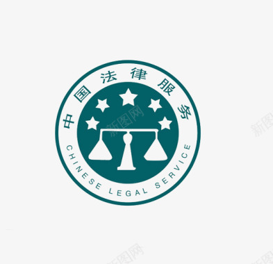 中国法律服务图标图标