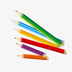 多色彩色铅笔素材