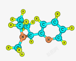 尼古丁尼古丁分子式高清图片