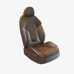 棕色皮质汽车座椅素材