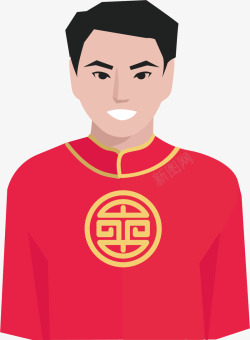 唐装汉服传统服装华人人物元素矢量图高清图片