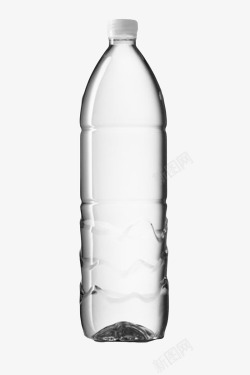 透明解渴白盖子塑料瓶饮用水实物素材