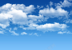 和天气干净的蓝天白云高清图片