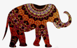 大象完美闪亮装饰品挂件素材