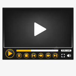 媒体播放器视频教程图标高清图片