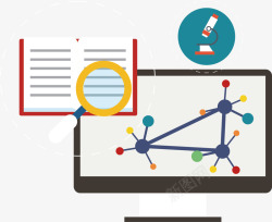 网络分析矢量图素材