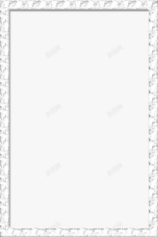 简单白色画框png免抠素材_88icon https://88icon.com 好看 彩色 手绘 画框