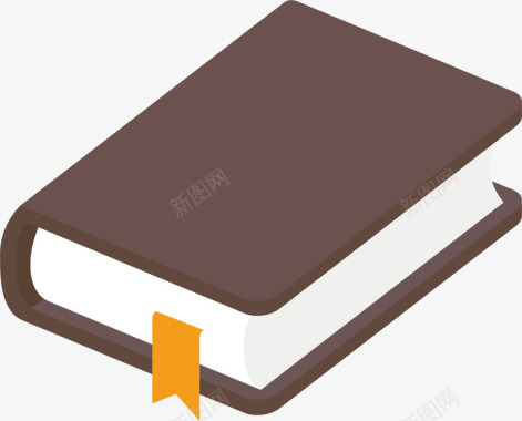 棕色木纹棕色书本图标图标