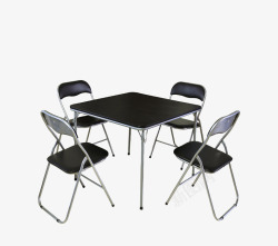 黑色家具餐桌会议桌素材
