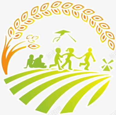 奔跑图标农业logo图标图标