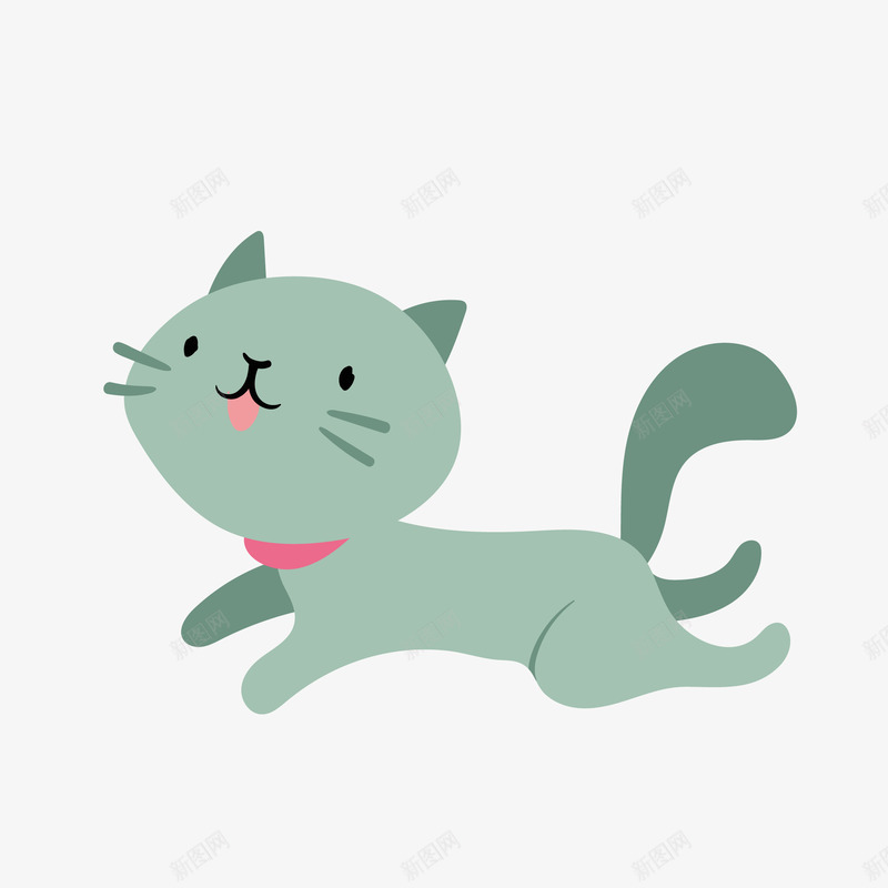 奔跑的猫咪矢量图eps免抠素材_88icon https://88icon.com 卡通 卡通可爱 卡通猫咪 可爱猴子 奔跑 奔跑的猫咪 矢量图