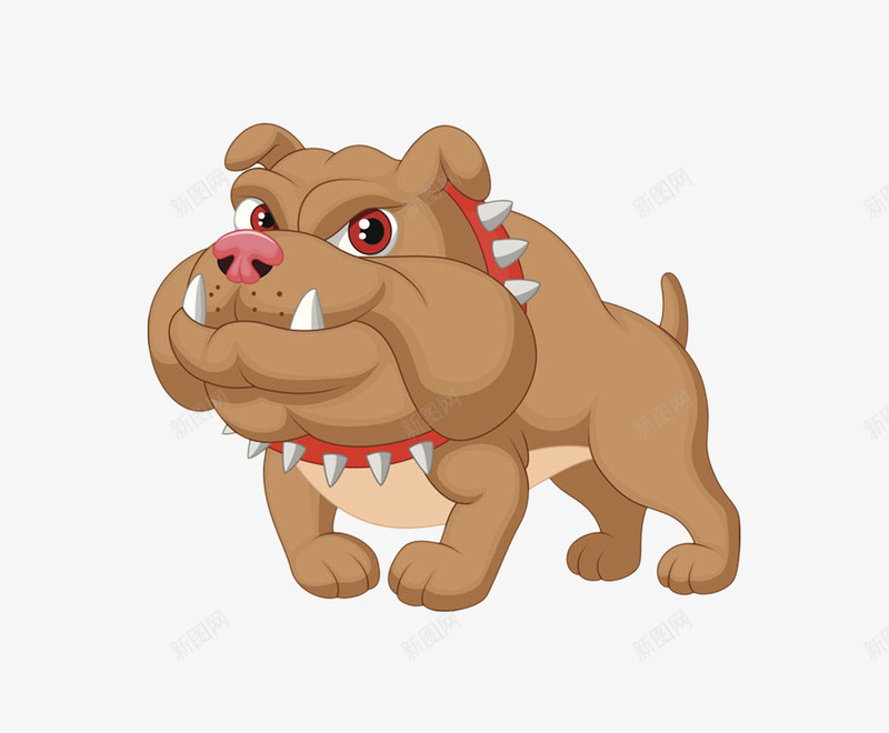 卡通棕色斗牛犬png免抠素材_88icon https://88icon.com Q版 免扣 免费下载 凶悍 动物 卡通 卡通斗牛犬 宠物 强壮 犬 狗 萌