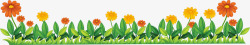 韩式鲜花边框绿色花草边框高清图片