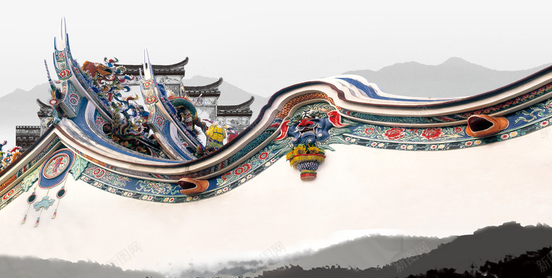 古城墙png免抠素材_88icon https://88icon.com 传统 古城 水墨