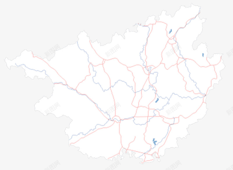 简单线条广西地图png免抠素材_88icon https://88icon.com 地图 广西 广西地图 简单 线条