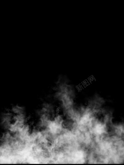 漂浮的漂浮飘散的白色烟雾热气半透明高清图片