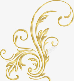 线条欧式箭头金色华丽花纹高清图片