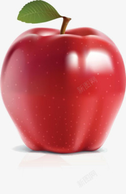 食物3d剪影手绘食物红色苹果图标高清图片