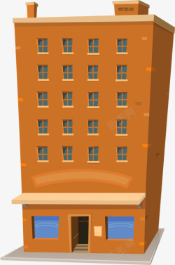 卡通大楼素材