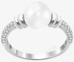 施华洛世奇首饰珍珠戒指素材