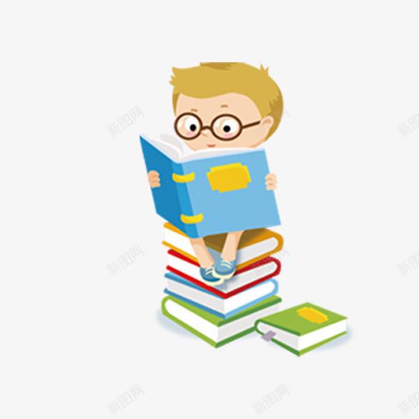 看书的戴眼镜的男孩人物png免抠素材_88icon https://88icon.com 世界读书日 人物设计 国际儿童图书日 戴眼镜 看书 知识 阅读