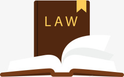 翻开的书本法律书籍矢量图素材