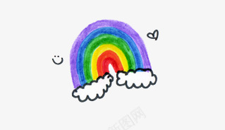 美丽的彩虹png免抠素材_88icon https://88icon.com 七彩 彩虹 美丽