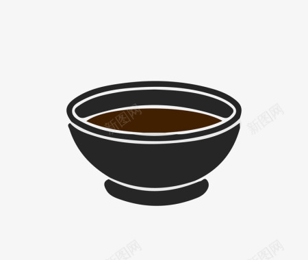 袋装碗装碗装食品矢量图图标图标