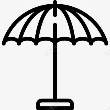 夏天太阳伞图标图标