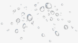 漂浮的水滴气泡素材