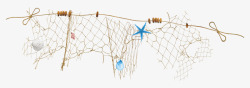 渔网的的海星图片棕色渔网高清图片