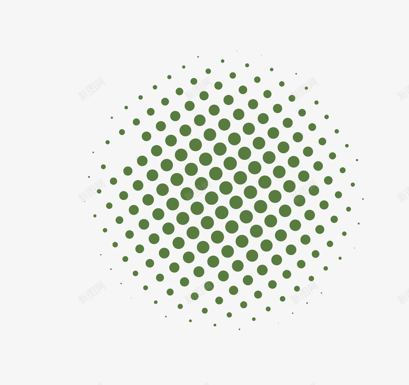绿色圆形波点造型png免抠素材_88icon https://88icon.com 圆形 绿色 设计 造型