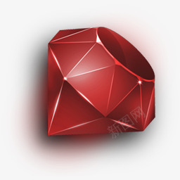 红色钻石图标图标