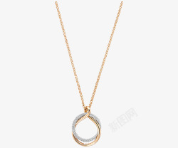 施华洛世奇首饰女式金色项链素材