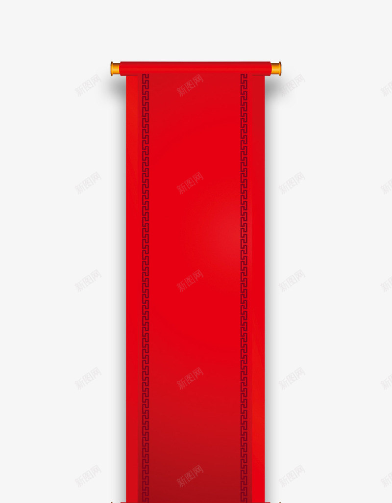 红色条幅对联png免抠素材_88icon https://88icon.com 对联 对联底图 对联框 对联模板 条幅 红色 边框 过年