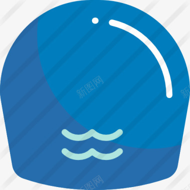 帽子符号游泳图标图标