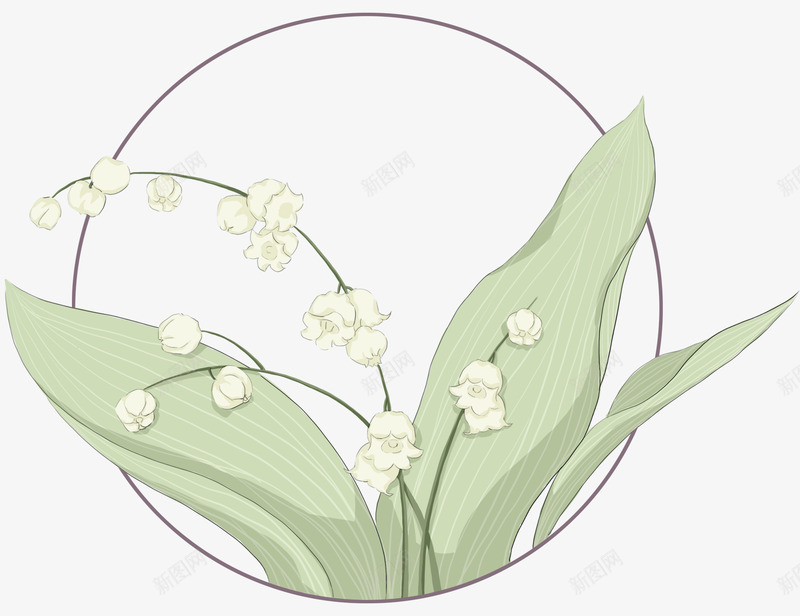 手绘装饰风信子植物插画psd免抠素材_88icon https://88icon.com 手绘 手绘插画 植物 绿植 花卉 装饰图案 风信子