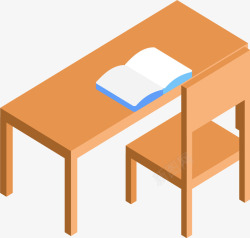 课桌椅设计高考加油蓝色书本高清图片