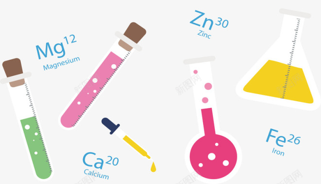 观察实验的化学实验仪器图标图标