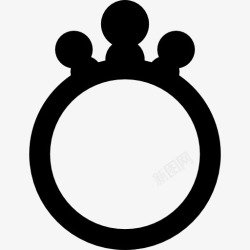 新娘的订婚结婚戒指图标高清图片