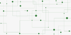 绿色大小圆点线条点阵图素材