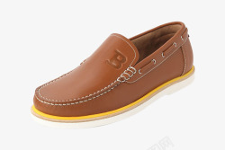 棕色皮鞋BALLY牛皮男士休闲鞋GALIVANU03巴利高清图片
