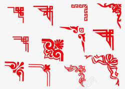 古代纸质边框花纹复古边框中国风过年高清图片