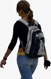 背着旅行包摄影背着旅行包的美女高清图片
