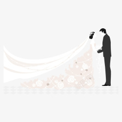 结婚的新人素材