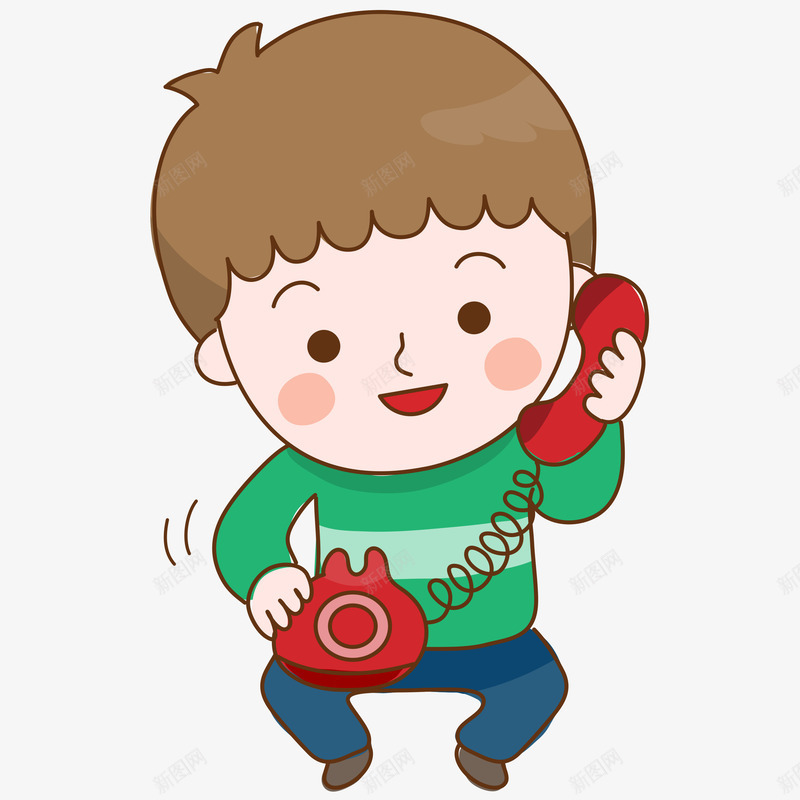 正在打电话的小男孩png免抠素材_88icon https://88icon.com 动漫动画 卡通手绘 小男孩 打电话儿童 电话 绿色服装 装饰图 调皮小男孩 通讯