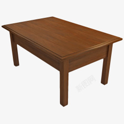 棕色长条桌素材