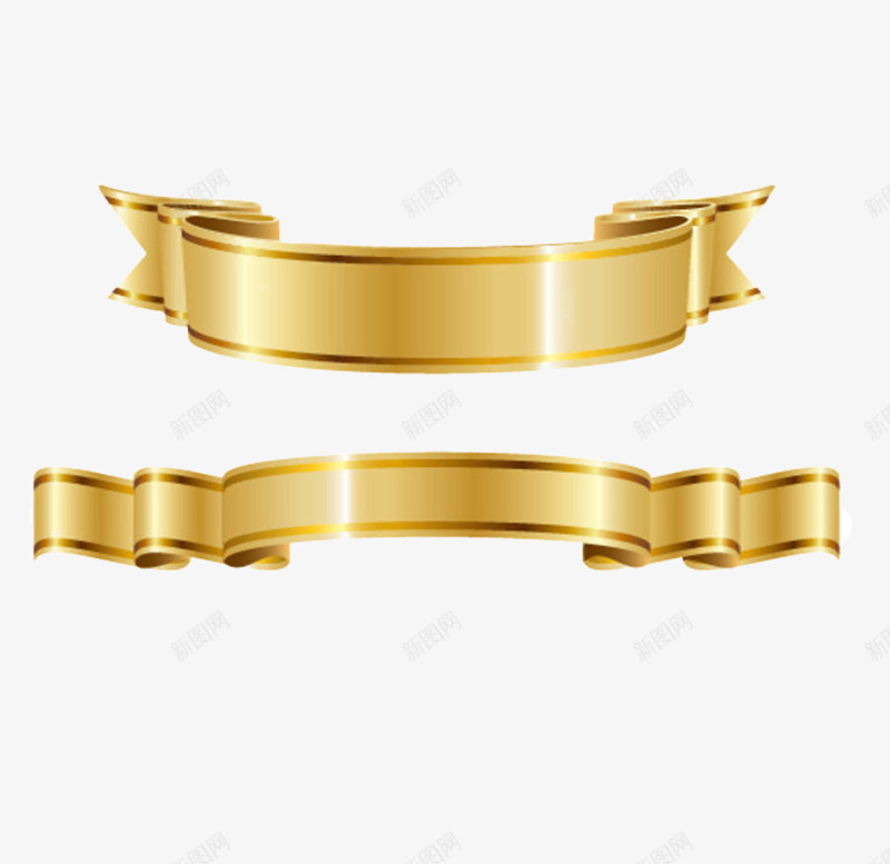 产品实物金色彩条两条png免抠素材_88icon https://88icon.com 华丽飘带 喜庆 彩带 漂亮 漂浮 精美 绚丽飘带 绸带 装饰 金色 金色丝带 金色彩条 黄色
