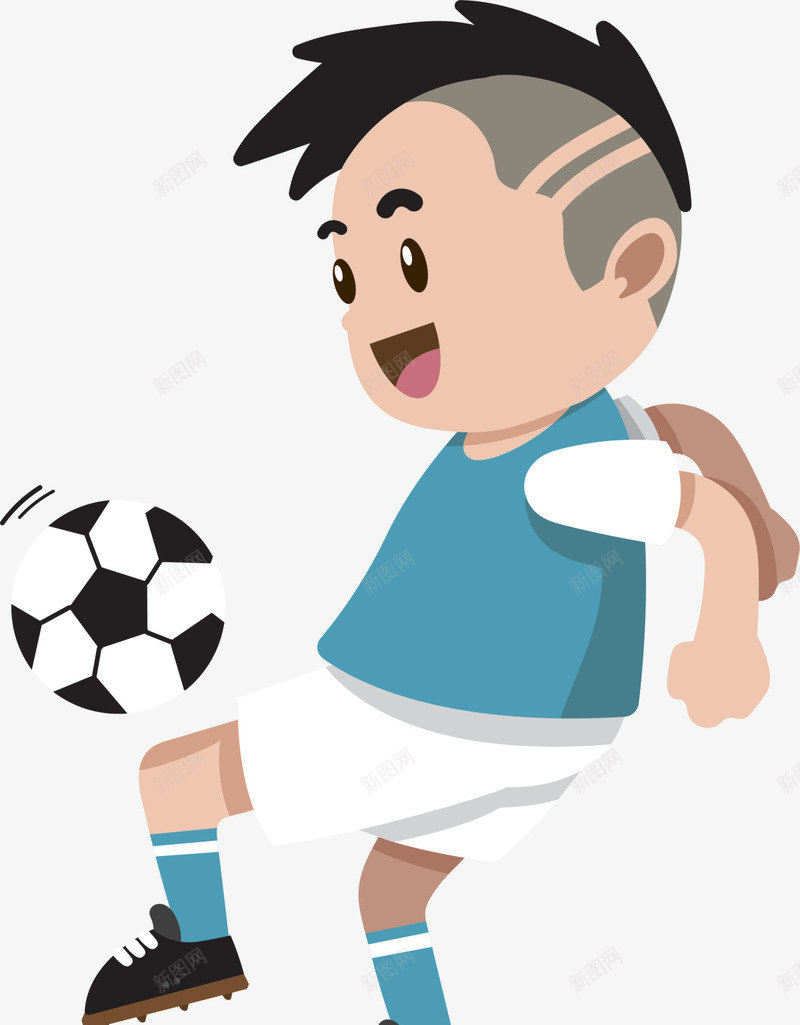 微笑卡通踢球少年png免抠素材_88icon https://88icon.com 体育 图案 微笑男孩 比赛 足球男生 足球运动 踢球少年 锻炼 青少年足球