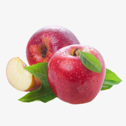 苹果形水果元素红色新鲜苹果水果高清图片